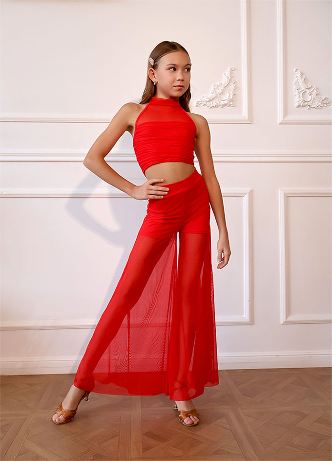 БРЮКИ DIONA красные