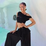 Топ-накидка "Тамина" черная